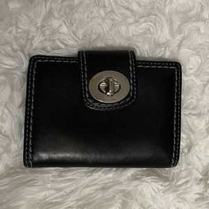 Small black coach wallet